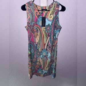 Tommy Hilfiger Sleeveless Multi Color mini dress size M (6)